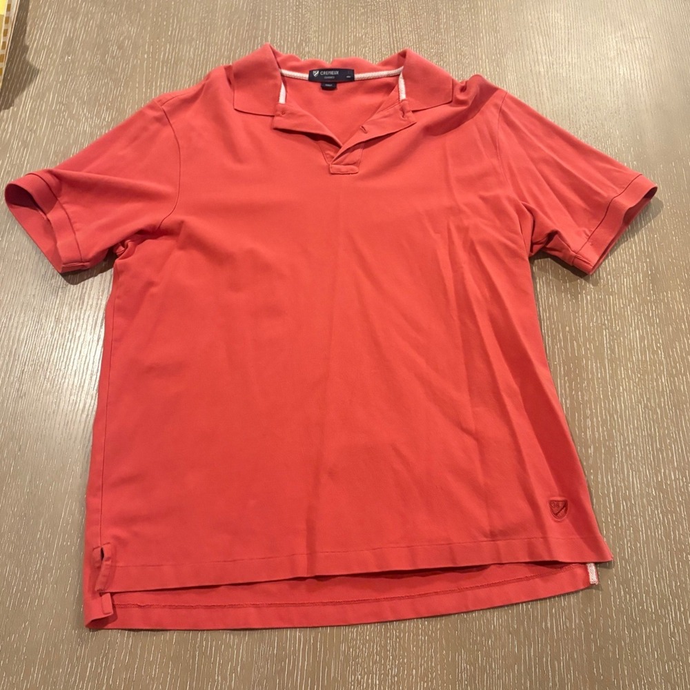 Cremieux Mens Large Coral Polo Shirt Short Sleeve Cotton Stretch Casual GUC